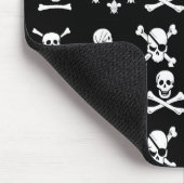 ZWARTE PIRATE BANNERS SKULL, GEKROOSTE BOTTEN, SWO MUISMAT (Hoek)