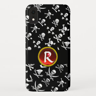ZWARTE PIRATENVAANDels Schedel,GEKRUISTE BOTTEN,ZW Case-Mate iPhone Case