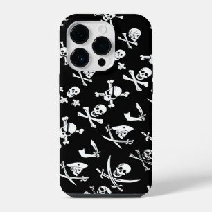 ZWARTE PIRATENVAANDels Schedel,GEKRUISTE BOTTEN,ZW iPhone 14 Plus Hoesje
