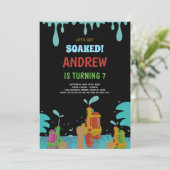 Zwarte Pistool Birthday-uitnodigingen Kaart (Staand voorkant)