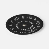 Zwarte pitch Pipe Papieren Bordje (Gekanteld)