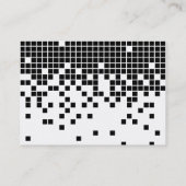 Zwarte pixels visitekaartje (Achterkant)
