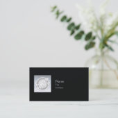 Zwarte plaat - Zakelijk Visitekaartje (Staand voorkant)