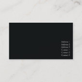 Zwarte plaat - Zakelijk Visitekaartje (Achterkant)