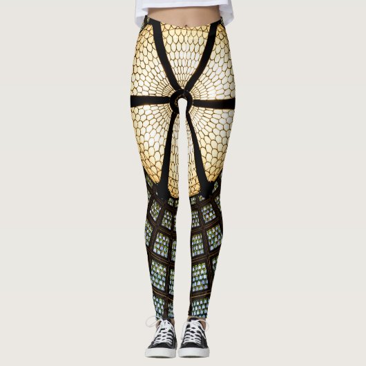 Zwarte plafondLeggings Leggings (Voorkant)