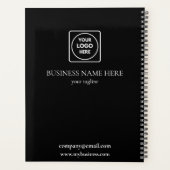 Zwarte Planner met Bedrijfslogo Promo (Achterkant)