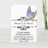 Zwarte Poedel Boudoir Retro Art Verjaardag Kaart (Achterkant)