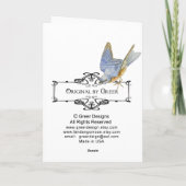 Zwarte Poedel Hatbox Retro Art Print Kaart (Achterkant)