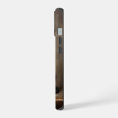 Zwarte poedel iPhone 15 case (Linkerkant)