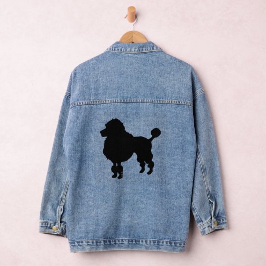 zwarte poedelhond denim jacket (Hangar)