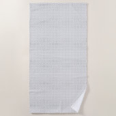 Zwarte poladots op wit strandlaken (Voorkant)