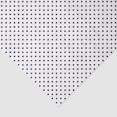 Zwarte poladots op wit tissuepapier (Detail)