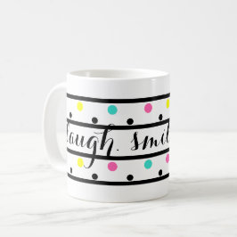 Zwarte poladots Quote Koffiemok