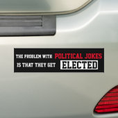Zwarte politieke okes worden gekozen bumpersticker (Op auto)