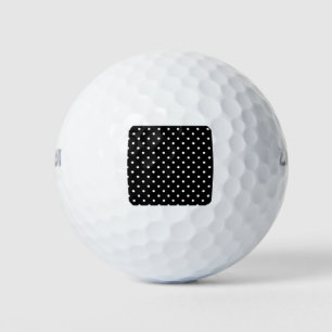 zwarte polka dot golfballen