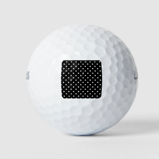 zwarte polka dot golfballen (Voorkant)