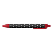 Zwarte Polka Dot Schrijfpennen Zwarte Inkt Pen (Bodem)