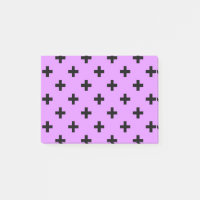 Zwarte polka kruist lila