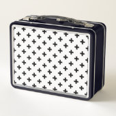 Zwarte polka kruist wit (Achterkant)