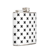 Zwarte polka kruist wit heupfles (Rechts)