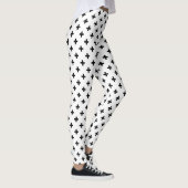 Zwarte polka kruist wit leggings (Rechts)