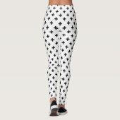 Zwarte polka kruist wit leggings (Achterkant)