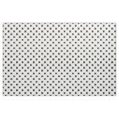 Zwarte polka kruist wit stof (Yard (91,4 cm))