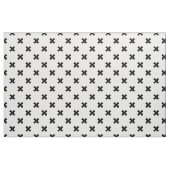 Zwarte polka kruist wit stof (Fat Quarter)