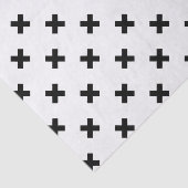 Zwarte polka kruist wit tissuepapier (Detail)