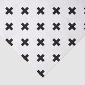 Zwarte polka kruist wit tissuepapier (Detail)