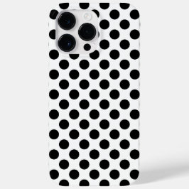 Zwarte polka stippen Case-Mate iPhone 14 pro max hoesje
