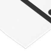 Zwarte polka stippen geometrisch tafelkleed (Gekanteld)