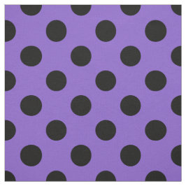 Zwarte polka-stippen op lavendel stof