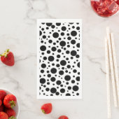 Zwarte Polka stippen op wit | Servet (Insitu)