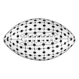 Zwarte polka stippen, polka stippen patroon, stipp american football