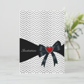 Zwarte polka stippen Verjaardagsfeestje voor elk a Kaart (Staand voorkant)