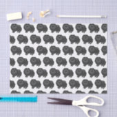 Zwarte Pomeranian Lieve Cartoon Hond Patroon Tissuepapier (Craft)