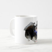 Zwarte Pomeranian Zeiler Koffiemok (Voorkant links)