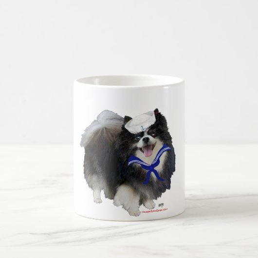 Zwarte Pomeranian Zeiler Koffiemok (Center)