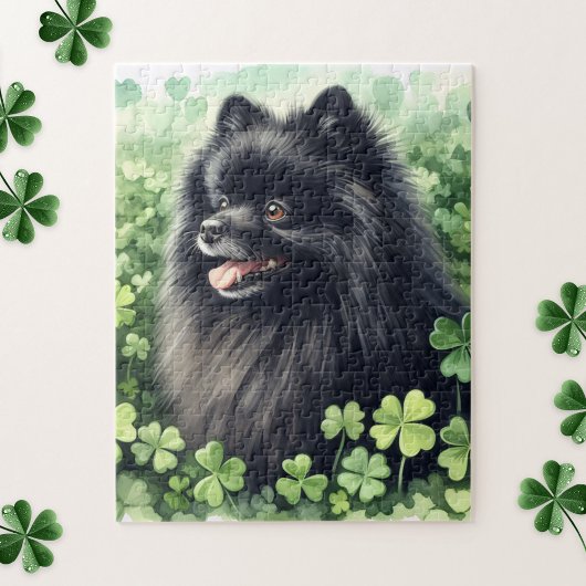 Zwarte Pommeren St Patricks Day Legpuzzel