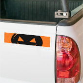 Zwarte pompoen bumpersticker (Op Truck)