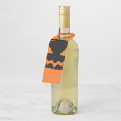 Zwarte pompoen flessenhanger (Schuin)