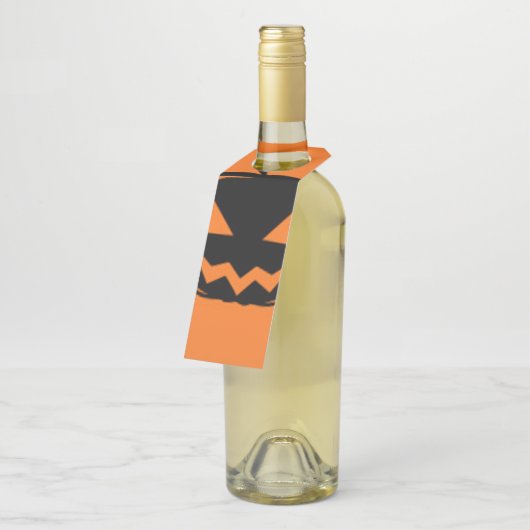 Zwarte pompoen flessenhanger (Schuin)