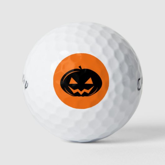 Zwarte pompoen golfballen (Voorkant)