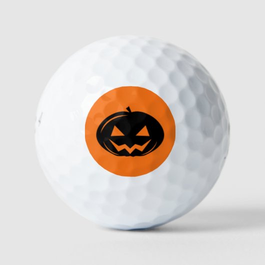 Zwarte pompoen golfballen (Voorkant)