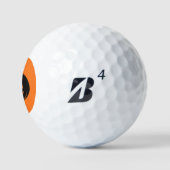 Zwarte pompoen golfballen (Logo)