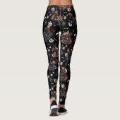 🖤 Zwarte Pompoen King Kind Leggings 🎃 (Achterkant)