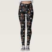 🖤 Zwarte Pompoen King Kind Leggings 🎃 (Voorkant)