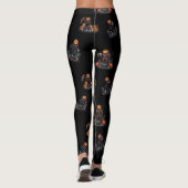 🖤 Zwarte Pompoen King Kind Leggings 🎃 (Achterkant)