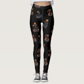 🖤 Zwarte Pompoen King Kind Leggings 🎃 (Voorkant)